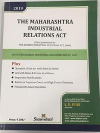  Buy THE MAHARASHTRA INDUSTRIAL RELATIONS ACT